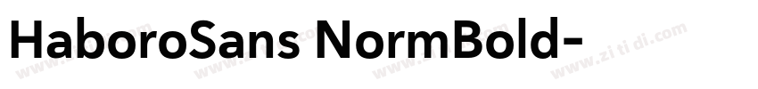 HaboroSans NormBold字体转换